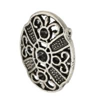 Tibetan Style Button Findings, DIY & blacken, original color, 18x25x5mm, Hole:Approx 1mm, 100PCs/Lot, Sold By Lot