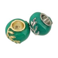 Zinc Alloy Jewelry Beads Round plated DIY & enamel nickel lead & cadmium free Approx 5mm Sold By PC