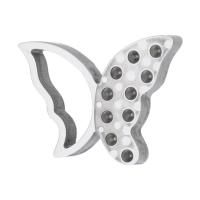 Нержавеющая сталь животных Подвески, Нержавеющая сталь 304, бабочка, ювелирные изделия моды, оригинальный цвет, 14.50x11x2mm, продается PC