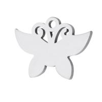 Stainless Steel Animal Pendants, 304 Stainless Steel, Butterfly, fashion jewelry, original color, 25x11x1mm, Hole:Approx 1mm, Sold By PC