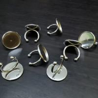 Acier inoxydable 304 base d'anneau écu, machine poli, bijoux de mode & DIY & unisexe, couleur originale, Vendu par PC