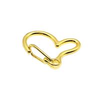 Zinc Alloy Key Clasp Heart plated multifunctional & DIY Sold By PC