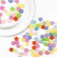 Frosted Acrylic Beads Star DIY mixed colors Approx Sold By Bag