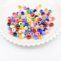 Volltonfarbe Acryl Perlen, Salben, DIY, gemischte Farben, 9.18x5.97mm, Bohrung:ca. 3.82mm, ca. 200PCs/Tasche, verkauft von Tasche