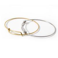 Stainless Steel Bangle 316L Stainless Steel Round plated fashion jewelry Sold By PC