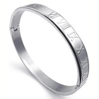 316L Stainless Steel Bangle, Round, plated, fashion jewelry & for man, more colors for choice, 8mm, Length:18-19 cm, Sold By PC