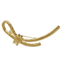 Zinc Alloy Brooches Bowknot gold color plated for woman & hollow nickel lead & cadmium free Sold By Lot