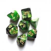 Acrylic Dice irregular 7 pieces & faceted 16mm Sold By Set