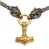 Titanová ocel náhrdelník, Titanium ocel, různé délky pro volbu & pro muže, zlatý, Prodáno By PC