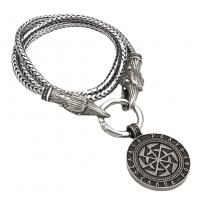 Tibetan Style Jewelry Necklace, antique silver color plated, different length for choice & for man, Sold By PC