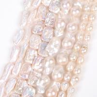 Barokní kultivované sladkovodní perle, Sladkovodní Pearl, DIY, bílý, Prodáno za Cca 38 cm Strand