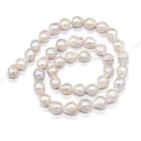 Perlas Cultivadas Nucleadas de Agua Dulce, Barroco, Natural & Bricolaje, Blanco, 9-10mm, Vendido para 36-40 cm Sarta
