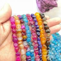 Agat perler, Agate, Uregelmæssig, du kan DIY, flere farver til valg, 8x10mm, Ca. 45pc'er/Strand, Solgt af Strand