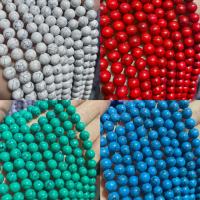 turchese sintetico perla, Cerchio, DIY & formato differente per scelta, nessuno, Venduto da filo