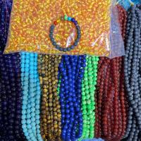 Mischedelstein Perlen, Naturstein, rund, DIY & verschiedene Stile für Wahl, keine, 8mm, ca. 43PCs/Strang, verkauft von Strang