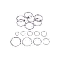 304 Stainless Steel Machine Cut Closed Jump Ring, machine polished, DIY & machine polishing & different size for choice, original color, 500PCs/Bag, Sold By Bag
