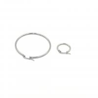 Stainless Steel Hoop Earring 304 Stainless Steel plated fashion jewelry & DIY & Unisex original color Sold By Pair