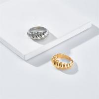 Ring Finger mosiądz, 14K złota chromowana, biżuteria moda & dla obu płci & różnej wielkości do wyboru, dostępnych więcej kolorów, bez zawartości niklu, ołowiu i kadmu, 8mm, sprzedane przez PC