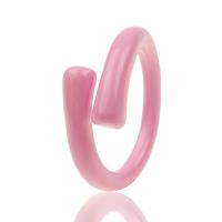 Латунь Манжеты палец кольцо, покрыт лаком, Регулируемый & Женский, Много цветов для выбора, 24mm, продается PC