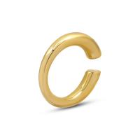 Titano plienas Cuff Finger Ring, skirtingo dydžio pasirinkimo & moters, aukso, 5mm, Pardavė PC