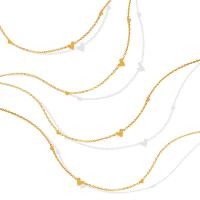 Titanstahl Halskette, mit Verlängerungskettchen von 5cm, Herz, für Frau, keine, 3mm,5mm, Länge ca. 40 cm, verkauft von PC