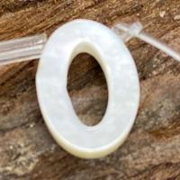 Perles en coquillage blanc naturel, coquille, numéro, DIY & styles différents pour le choix, blanc, 6x10mm, Vendu par PC