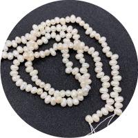 Cultured Rice Freshwater Pearl Beads, polished, DIY & different size for choice & top drilled, white, Sold Per Approx 14.96 Inch Strand