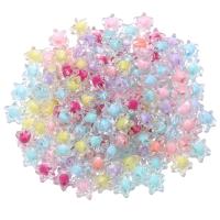 Perla u Bead Akril perle, Zvijezda, uglađen, možete DIY, miješana boja, 11.70x7mm, 100računala/Torba, Prodano By Torba