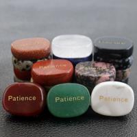 Gemstone Decoration, Ellipse, stoving varnish, different materials for choice, more colors for choice, 20x25mm, Sold By PC