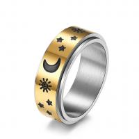 Stainless Steel Finger Ring 304 Stainless Steel plated fashion jewelry & polished & Unisex & epoxy gel Sold By PC