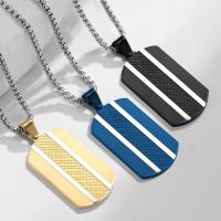 Stainless Steel Jewelry Necklace, 316L Stainless Steel, polished, fashion jewelry & different styles for choice & for man, more colors for choice, 23x3mm, Length:Approx 19.86 Inch, Sold By PC