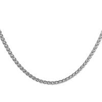 Titanium Staal Ketting Chain, Stick, silver plated, verschillende lengte voor keuze & uniseks & verschillende grootte voor keus, zilver, Verkocht door PC