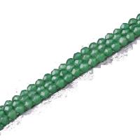 Natural Aventurine Beads Round DIY & faceted green Sold Per Approx 38 cm Strand