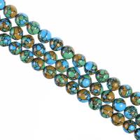 Cloisonne-Stein Perle, DIY & imitiertes Porzellan, gemischte Farben, verkauft per ca. 38 cm Strang