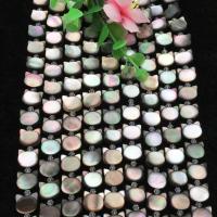 Perles de coquillage noire, Black-Lip-Shell, chat, DIY, noire, 8x10mm, Vendu par PC