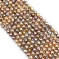 Barok ferskvandskulturperle Beads, Ferskvandsperle, Runde, poleret, du kan DIY, blandede farver, 9-10mm, Solgt Per Ca. 14.96 inch Strand