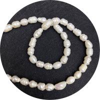 Cultured Rice Freshwater Pearl Beads, polished, DIY & different size for choice, white, Sold Per Approx 14.96 Inch Strand