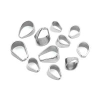 Stainless Steel Pinch Bail, 304 Stainless Steel, machine polished, DIY & Unisex & different size for choice, original color, 100PCs/Bag, Sold By Bag