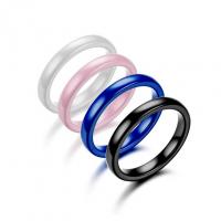 Porcelana anillo de los pares, Joyería & unisexo & diverso tamaño para la opción, más colores para la opción, 3x2mm, Vendido por UD