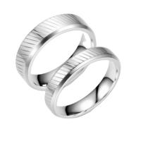 Couple Finger Rings, 201 Stainless Steel, polished, Unisex & different size for choice, silver color, 6*4mm,6*2mm, Sold By PC