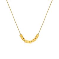 Titanstahl Halskette, mit Verlängerungskettchen von 1.97inch, 18K vergoldet, Modeschmuck & für Frau, goldfarben, 1mm,4mm, Länge:ca. 15.75 ZollInch, verkauft von PC