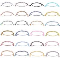 polyester et coton bracelet, Rond, fait à la main, Réglable & bijoux de mode & unisexe, plus de couleurs à choisir, Longueur:13-30 cm, Vendu par PC