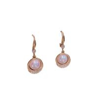 Zinc Alloy Drop Earrings gold color plated fashion jewelry & for woman & with rhinestone golden nickel lead & cadmium free Sold By Pair