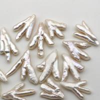 Perlas cultivadas de agua dulce Abalorio, Bricolaje & diferentes estilos para la opción, Blanco, 18-27mm, Vendido por UD
