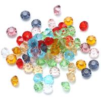 Doppelkegel Kristallperlen, Kristall, DIY, mehrere Farben vorhanden, 4x6mm, ca. 100PCs/Strang, verkauft von Strang