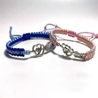 Mode créer Bracelets cordon de cire, corde de cire, avec alliage de zinc, avec 8cm chaînes de rallonge, fait à la main, Réglable & bijoux de mode & pour femme, plus de couleurs à choisir, Longueur:Environ 13 cm, Vendu par PC