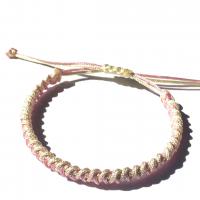 Mode Wachsschnur Armbänder, mit Verlängerungskettchen von 14cm, rund, handgemacht, Einstellbar & Modeschmuck & für Frau, gemischte Farben, Länge:14 cm, verkauft von PC