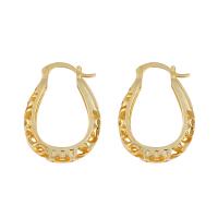 Zinc Alloy Hoop Earring Round plated fashion jewelry & for woman nickel lead & cadmium free Sold By Pair