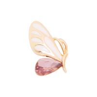 Enamel Brooch Zinc Alloy with Crystal Butterfly plated for woman nickel lead & cadmium free Sold By Lot