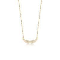 Cubic Zircon Micro Pave 925 Sterling Silver Necklace with 2.36 inch extender chain plated micro pave cubic zirconia & for woman 1.50mm Length Approx 13.38 Inch Sold By PC